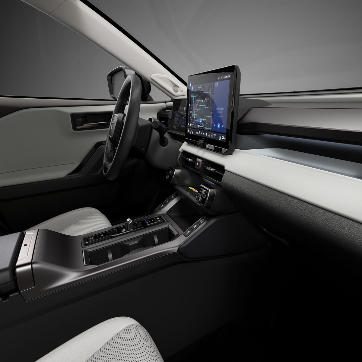Toyota RAV4 XSE PHEV AWD interior dashboard and centre console