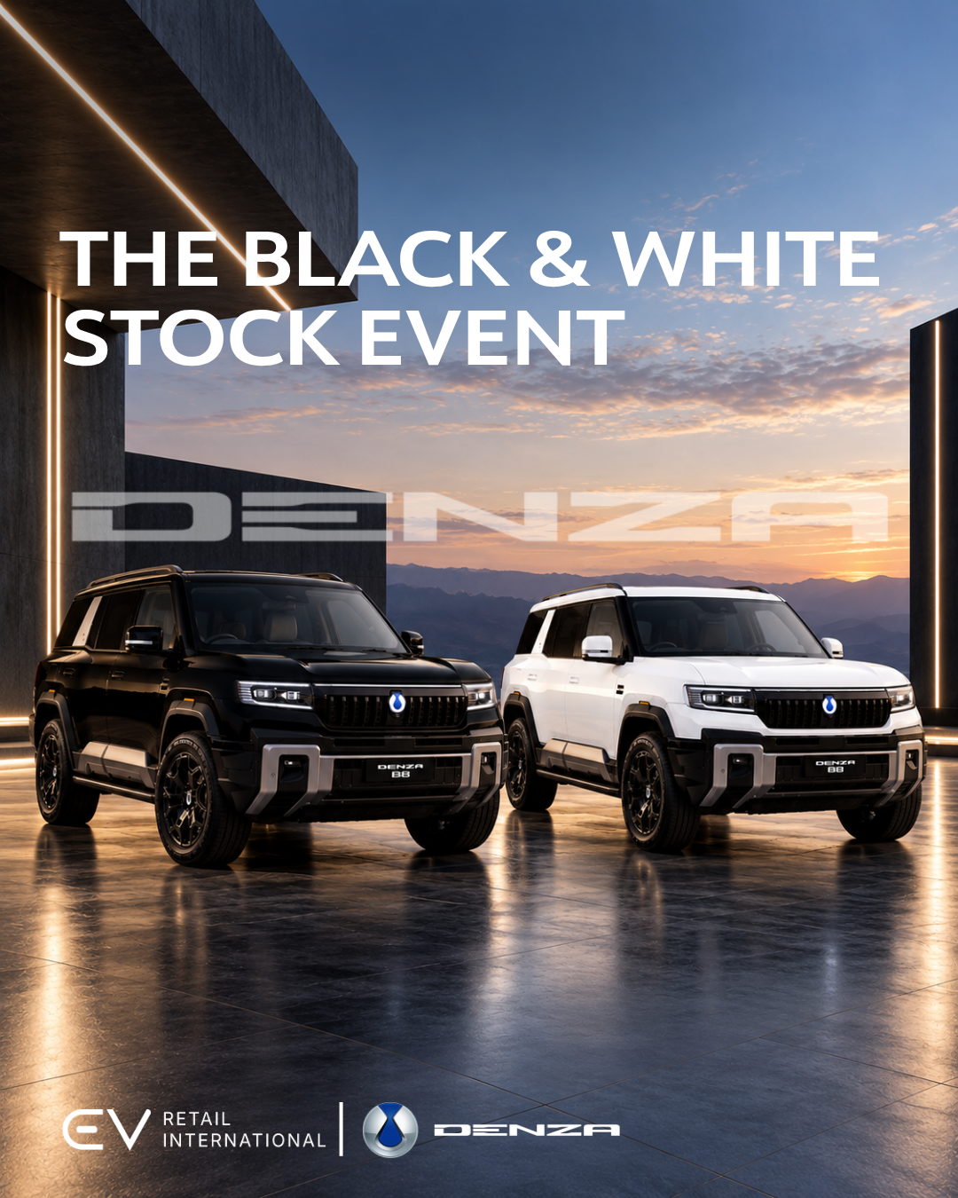THE BLACK & WHITE STOCK EVENT | DENZA B8 7-SEATER | DEMONSTRATOR EXCLUSIVE Image