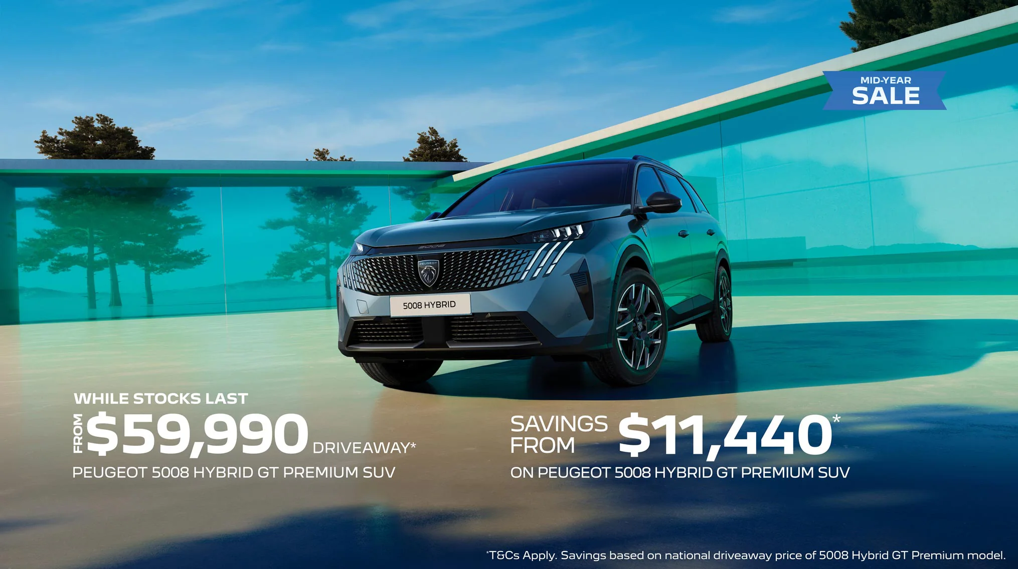 PEUGEOT 5008 HYBRID SUV DRIVEAWAY OFFER ON SELECTED MODELS* Image
