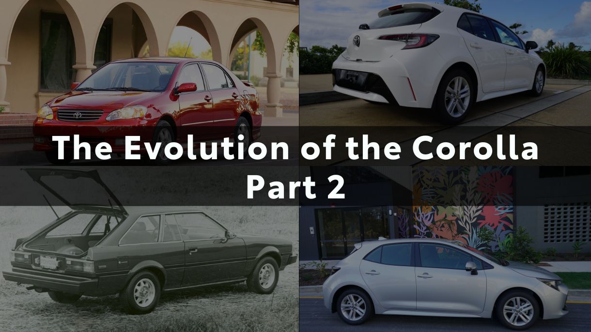 Corolla Generations Rear Evolution Of The Corolla - Part 2 | Sunshine Toyota on the Sunshine ...