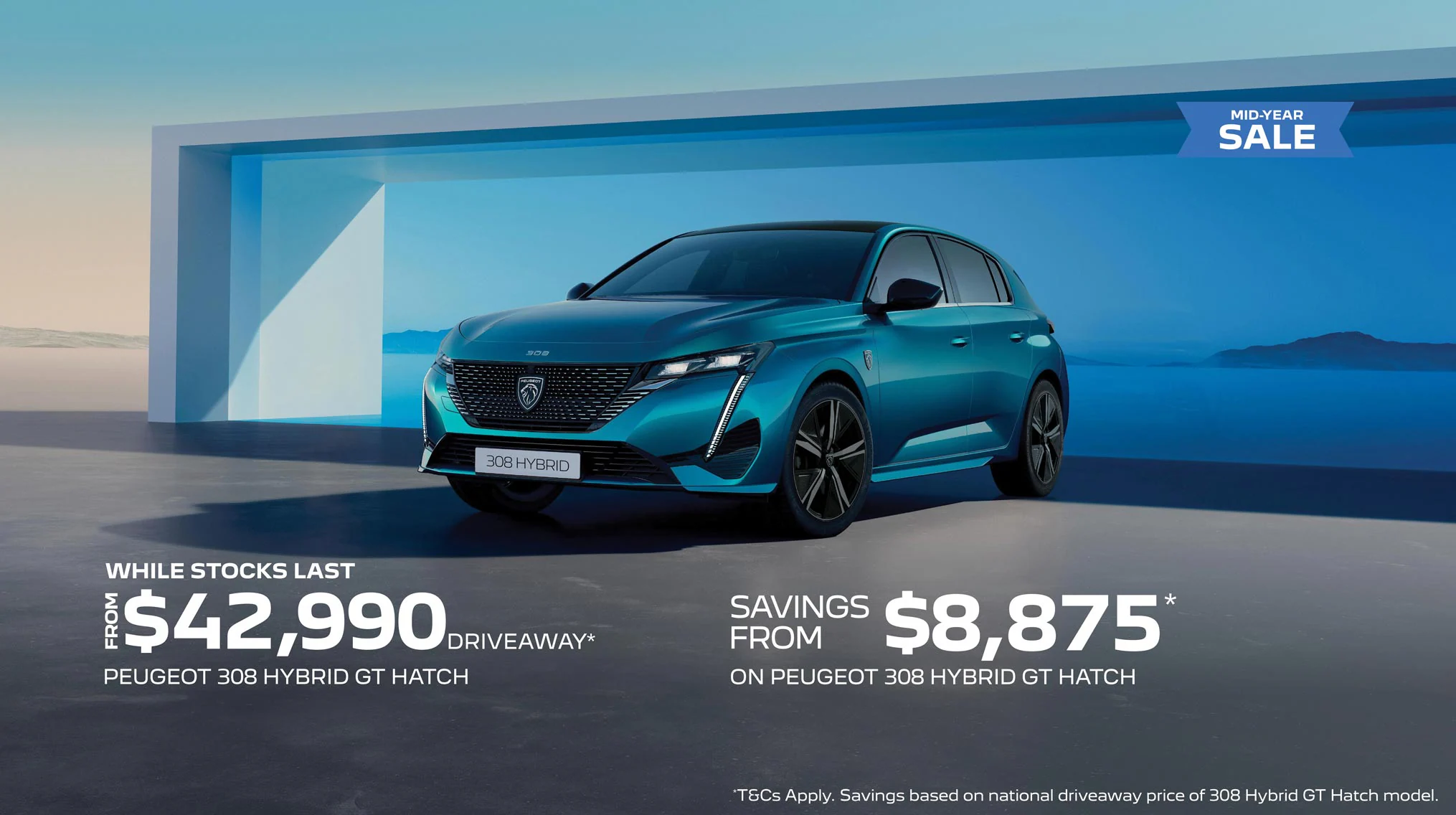 PEUGEOT 308 HATCHBACK HYBRID DRIVEAWAY OFFER* Image
