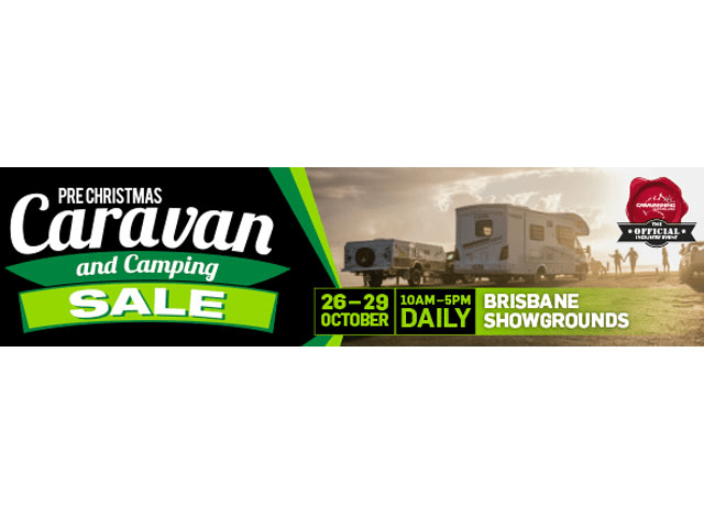 PRE CHRISTMAS CARAVAN AND CAMPING SALE banner