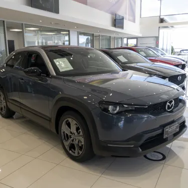 Mazda cars at the dealership