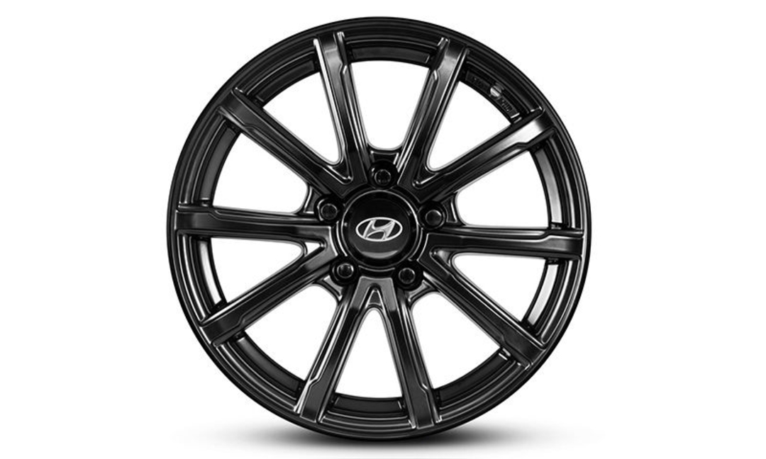 16" Gunpo satin black single alloy wheel