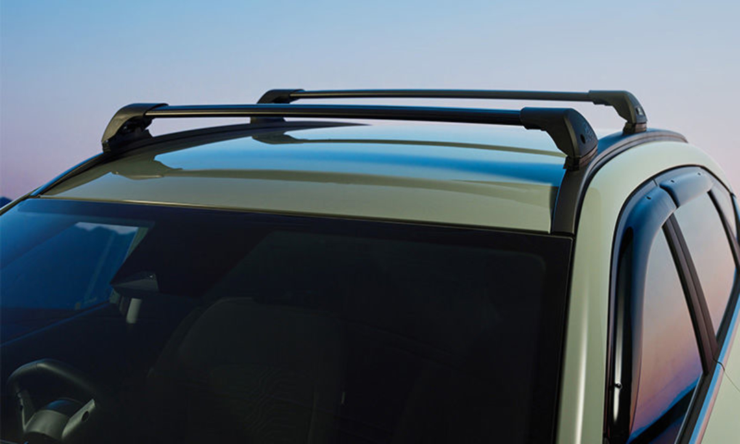 Hyundai genuine roof racks | flush