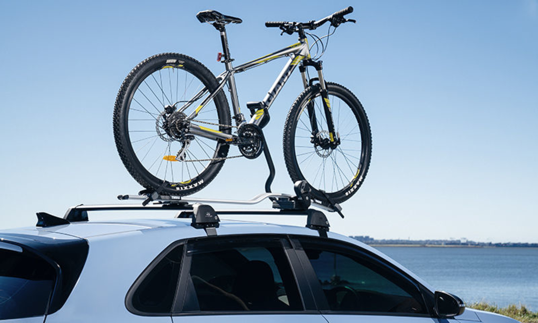 Bike carrier wheel on