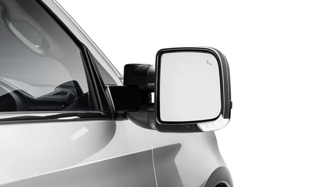 Clearview Compact Towing Mirrors - Manual Fold - Black