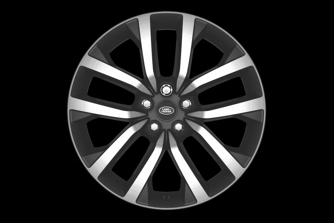 21" Style 5123, Diamond Turned with Gloss Dark Grey contrast