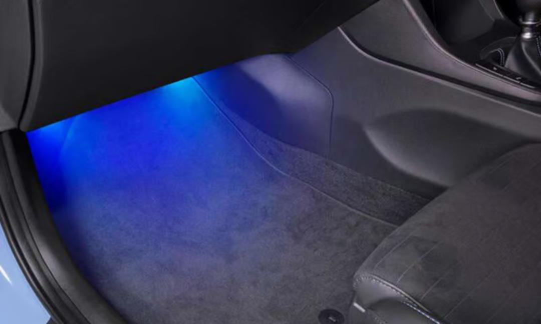 Front interior footwell lighting | blue