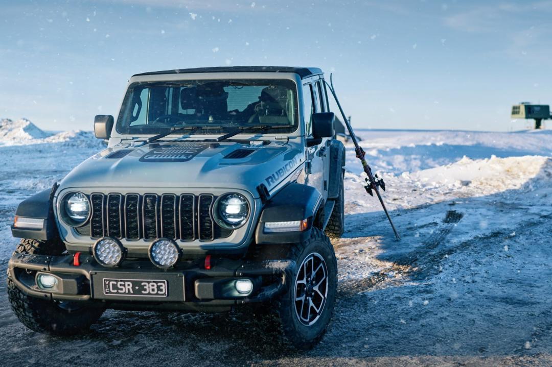 Round LED Driving Light Pkg - Steel Bumper