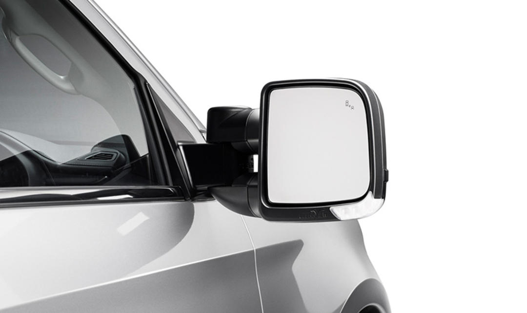 Clearview Compact Towing Mirrors - Power Fold - Heated - Black