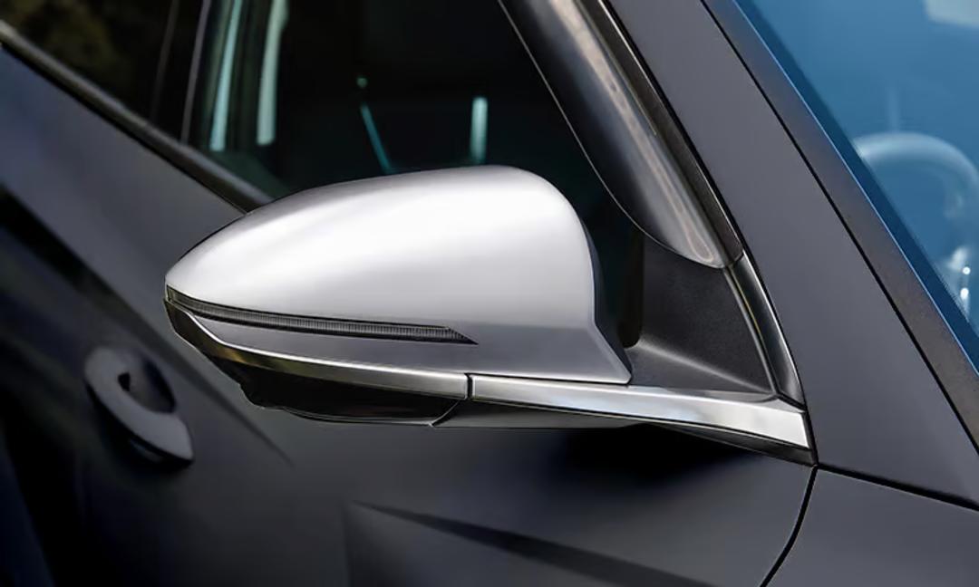 Door Mirror Caps - Brushed Alloy (set of 2)