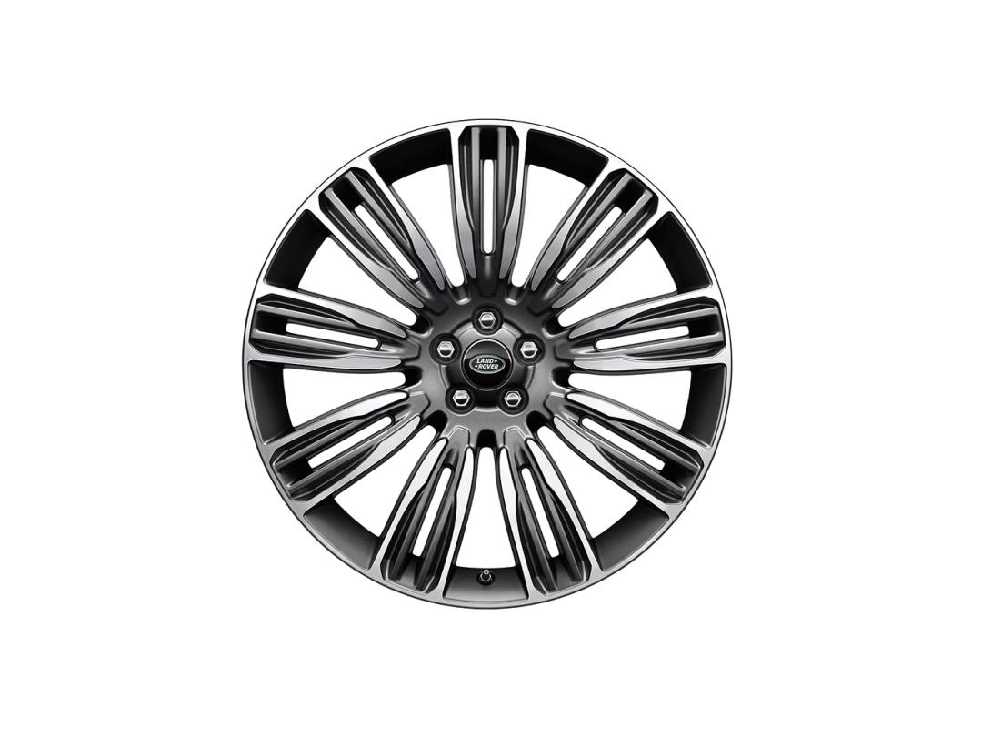22" Style 9007, Diamond Turned with Satin Light Silver contrast