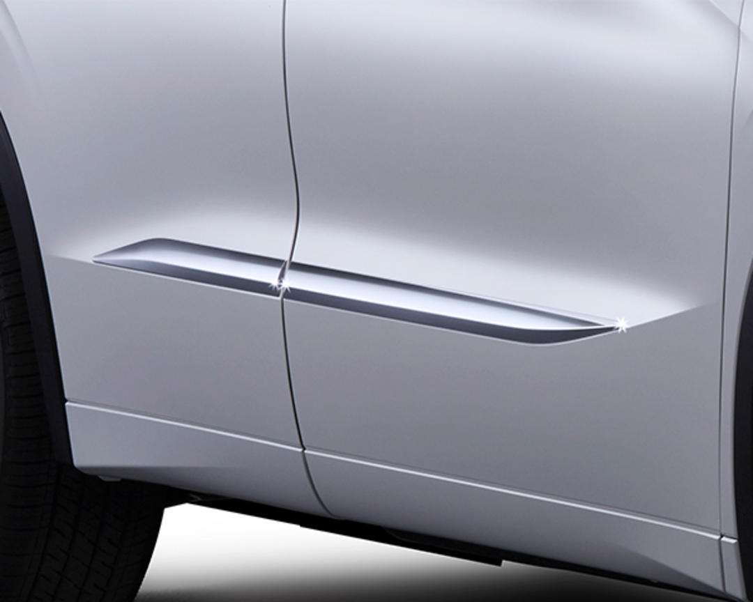 Side protection garnish, Chrome