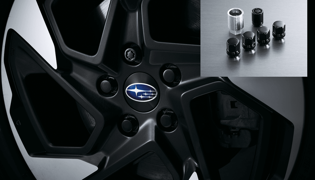 Wheel Lug Nut and Lock Set - Black