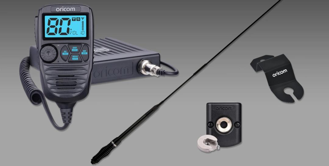 UHF CB Radio and Antenna Kit for Fender Mount