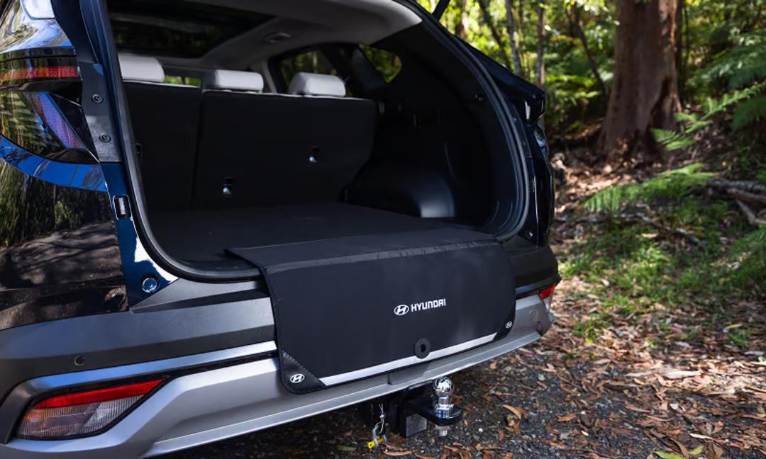 Fabric rear bumper protector