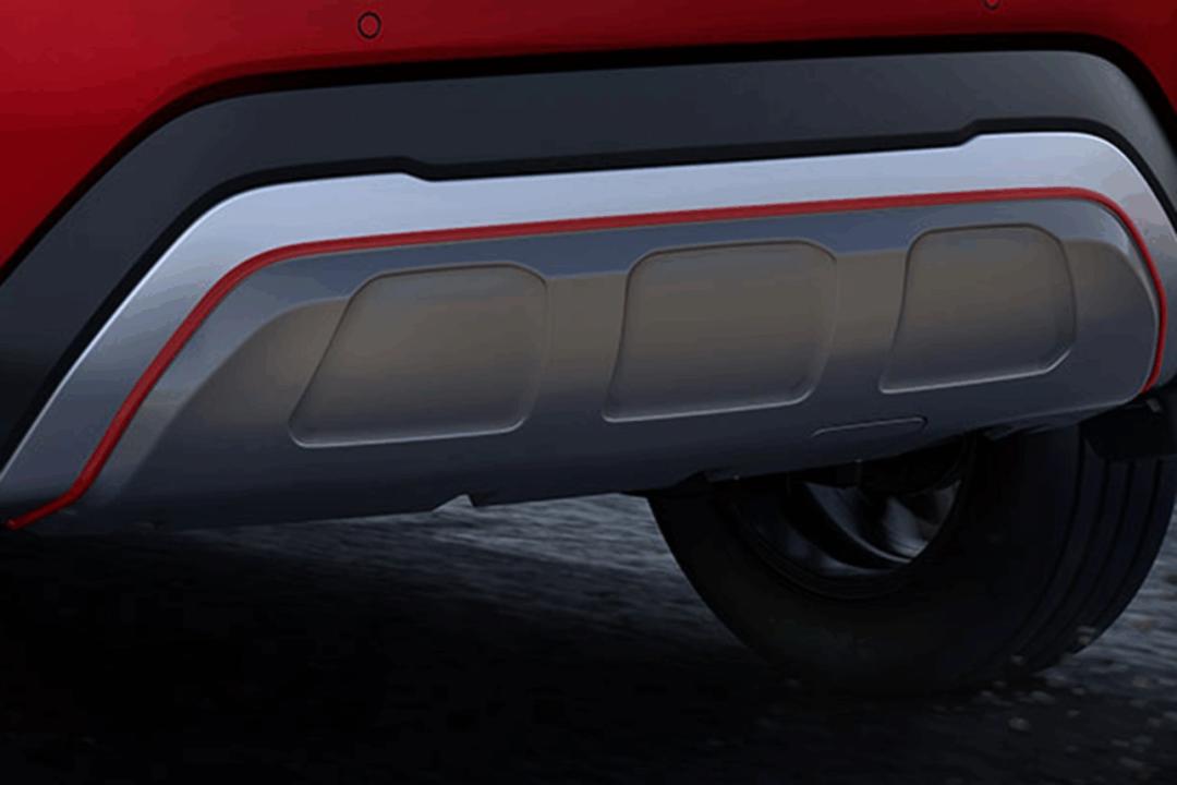 Rear Underbody Spoiler Grey & Red