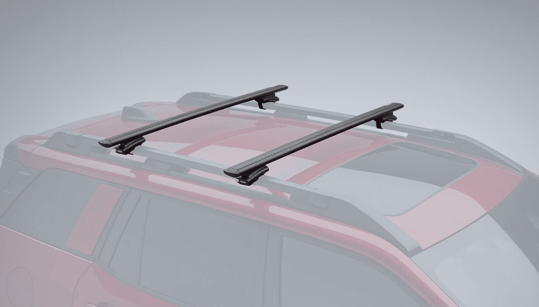 Roof Cross Bars - Black (strap mounted)