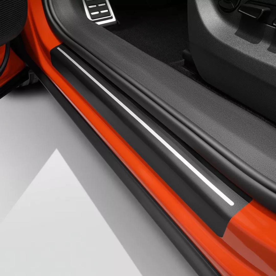 Protective door sill film