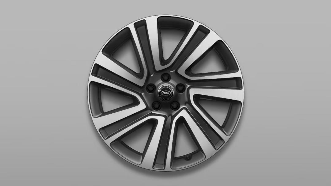 22" Style 7023, Diamond Turned with Dark Grey contrast