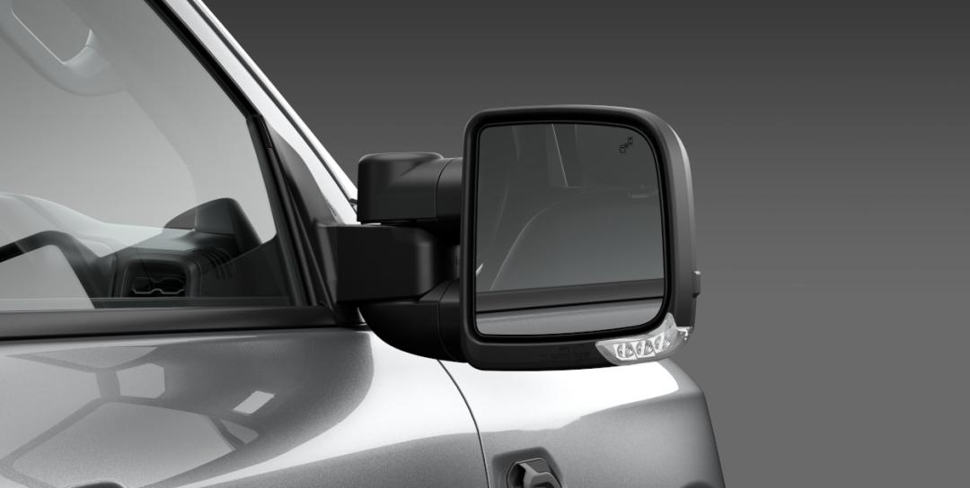 Towing Mirrors - Compact - Power Fold, Power Adjustable, Heated, Blind Spot Indicator