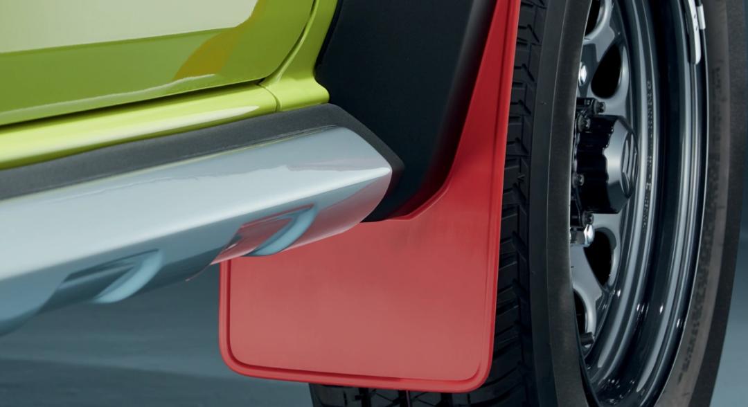 Jimny - Red Front Mud Flap Set