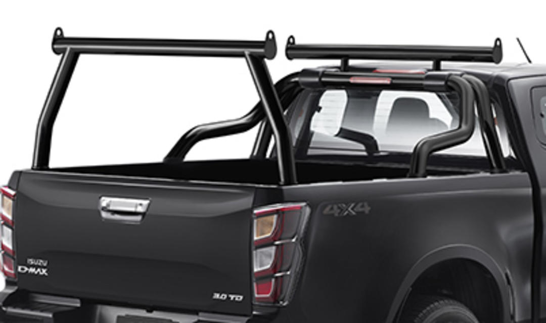 Satin Black Ladder Rack Kit Sports Bar sold separately