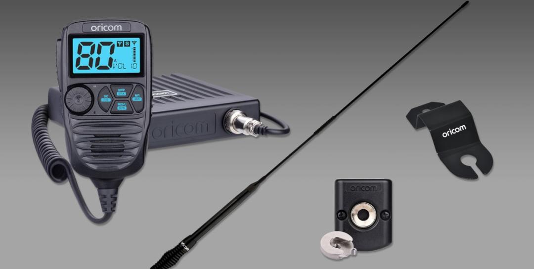 UHF CB Radio and Antenna Kit for Fender Mount