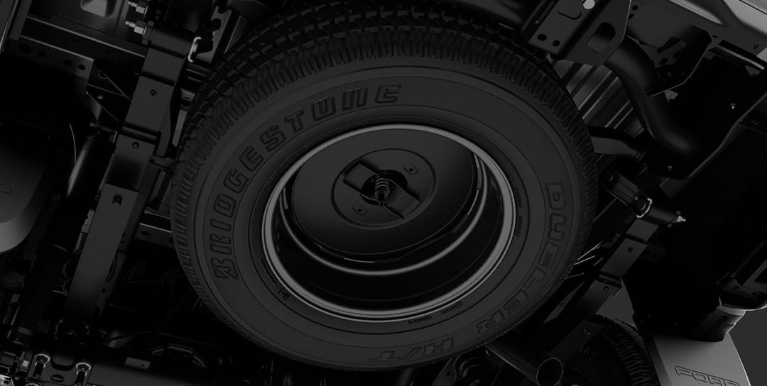 Wheels - Spare Wheel Winch Cable Protector