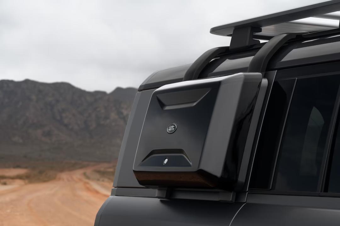 Gloss Black Exterior Side-mounted Gear Carrier