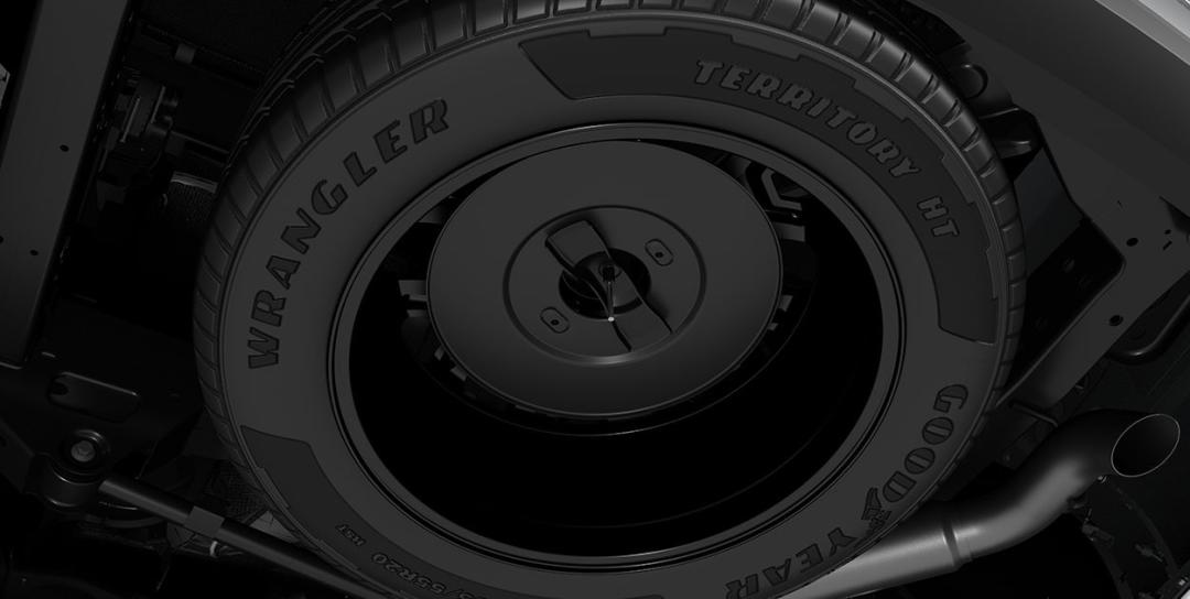 Wheels - Spare Wheel Winch Cable Protector