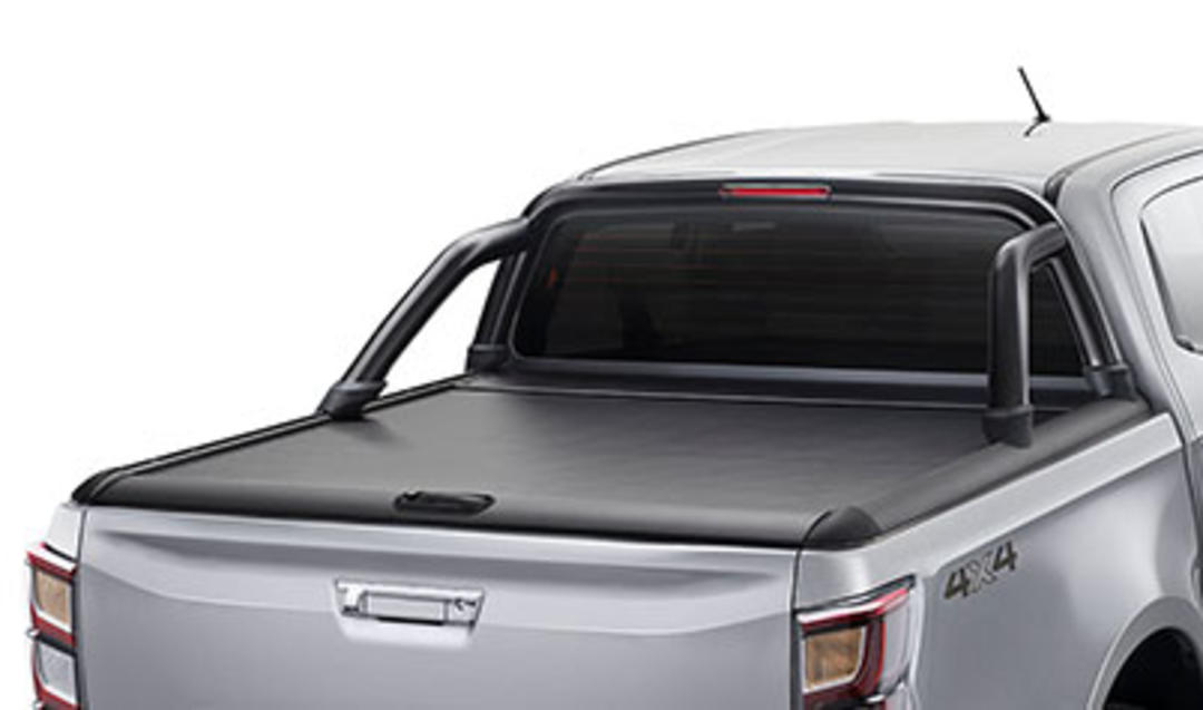 Satin Black Sports Bar For Manual Retractable Roller Tonneau Cover