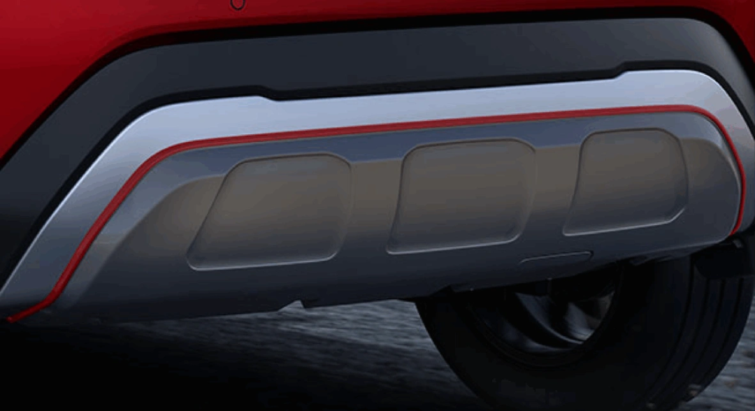 Rear Underbody Spoiler - Grey + Red
