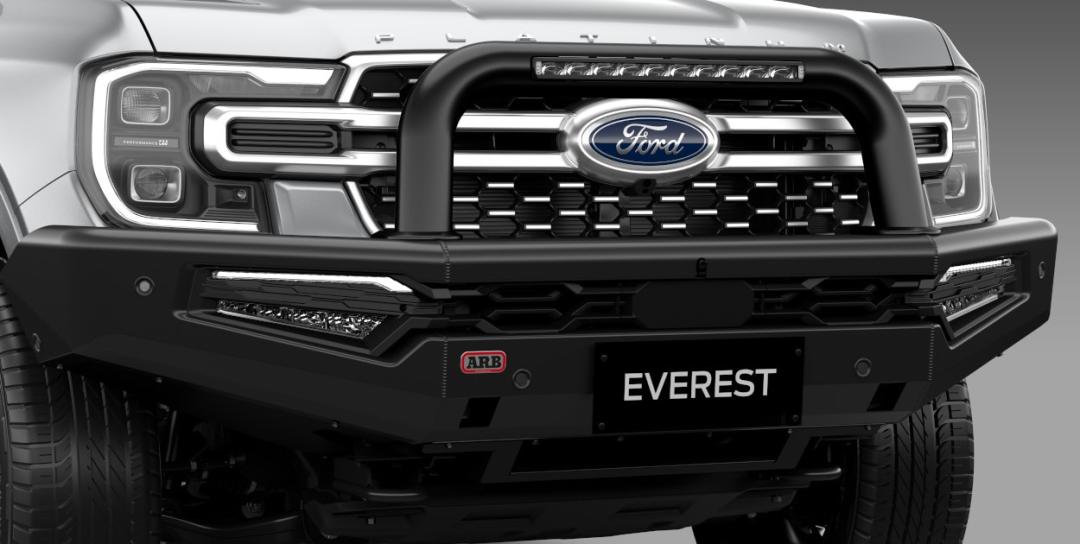 Bull Bar - Summit Sahara Steel with Lightbar