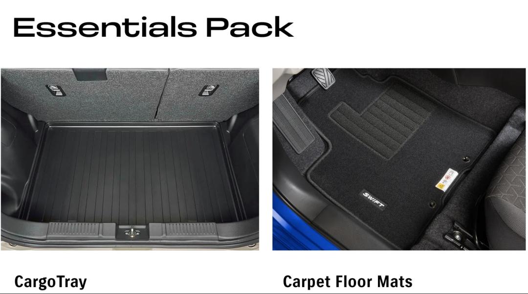 Swift Hybrid Essentials Pack (Carpet Floor Mat Set & Cargo Tray)