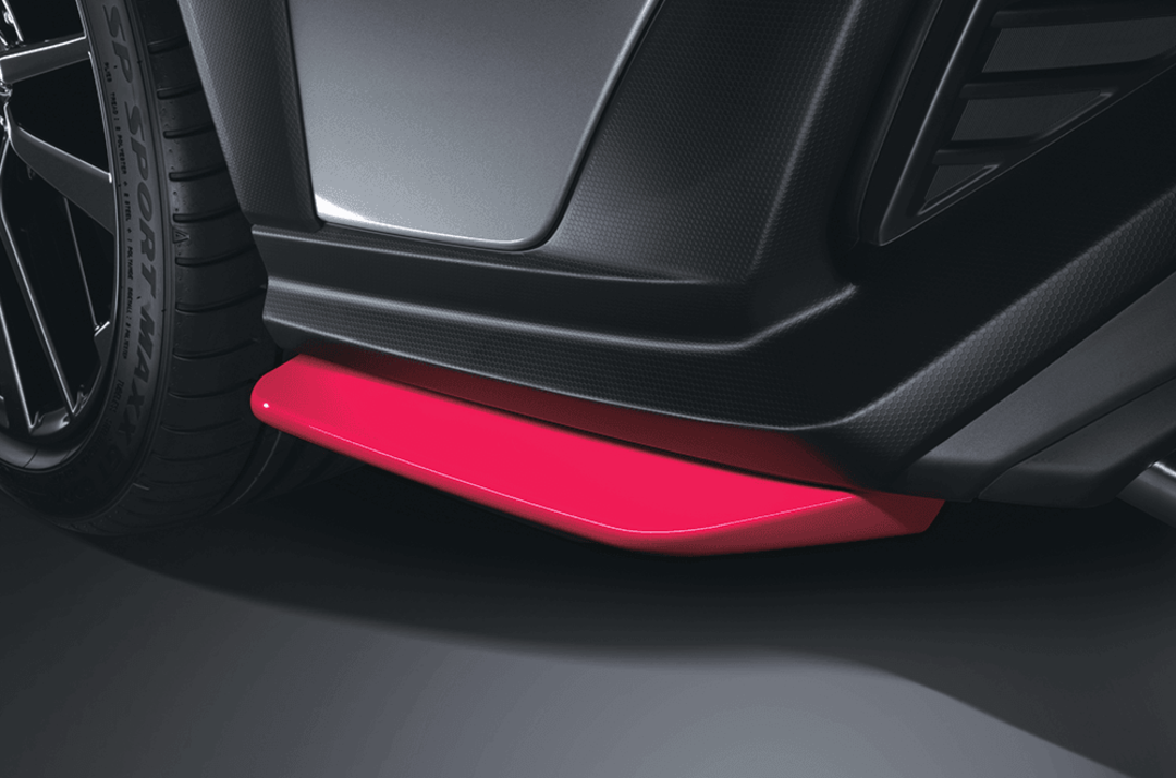 STI Rear Side Under Spoiler (Cherry red)