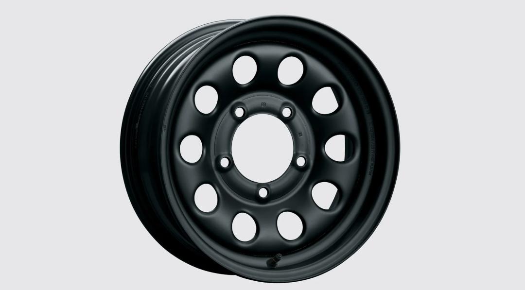 Jimny 3 Door Steel Rim 15" (Matte Black) 4-piece set
