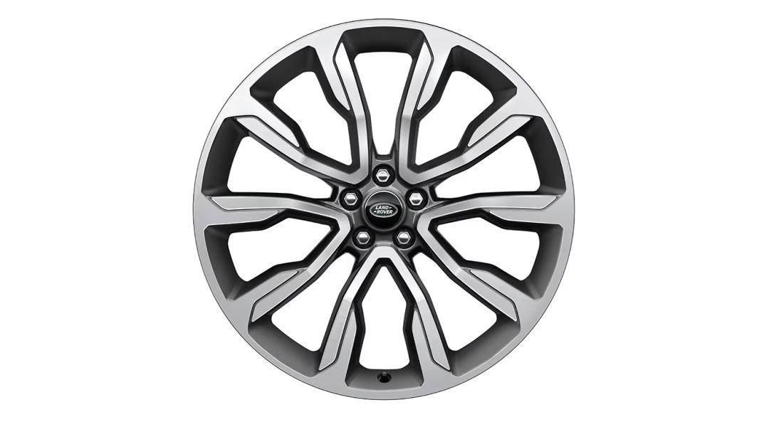 22" Style 1051, Diamond Turned with Satin Technical Grey contrast