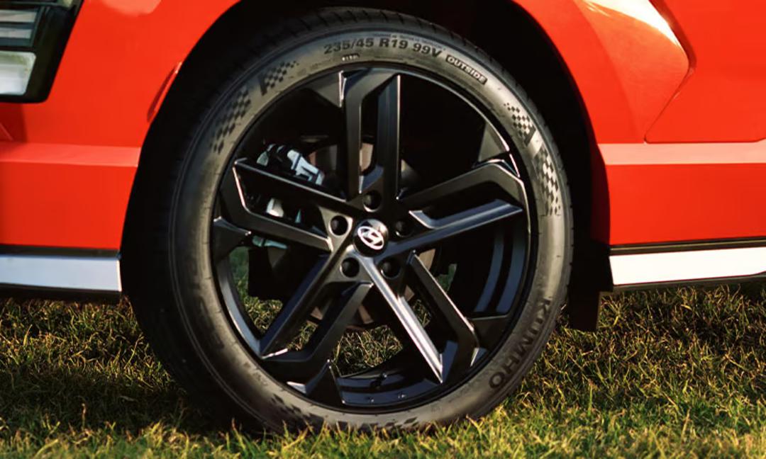 19" Nambu satin black alloy wheel SET