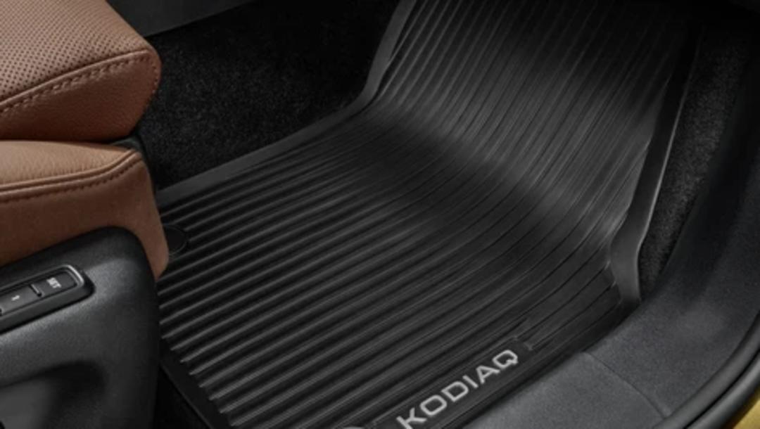 All-weather floor mats, front and rear