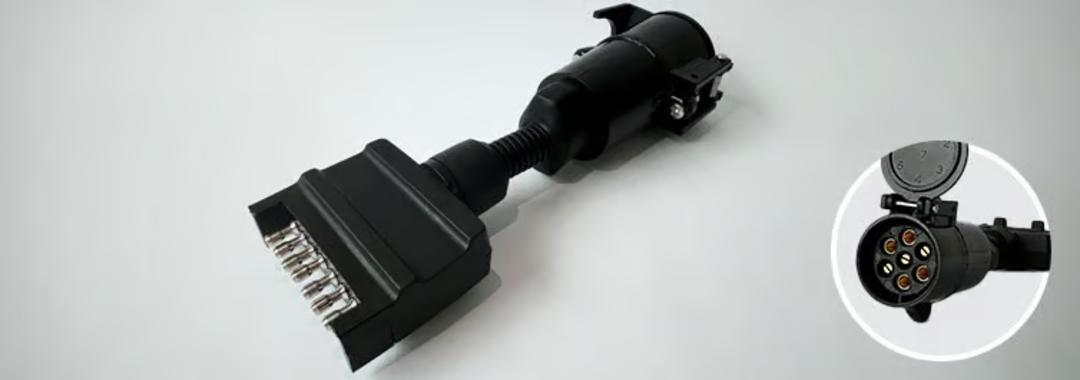 7-pin Flat to 7-pin Round Trailer Adaptor