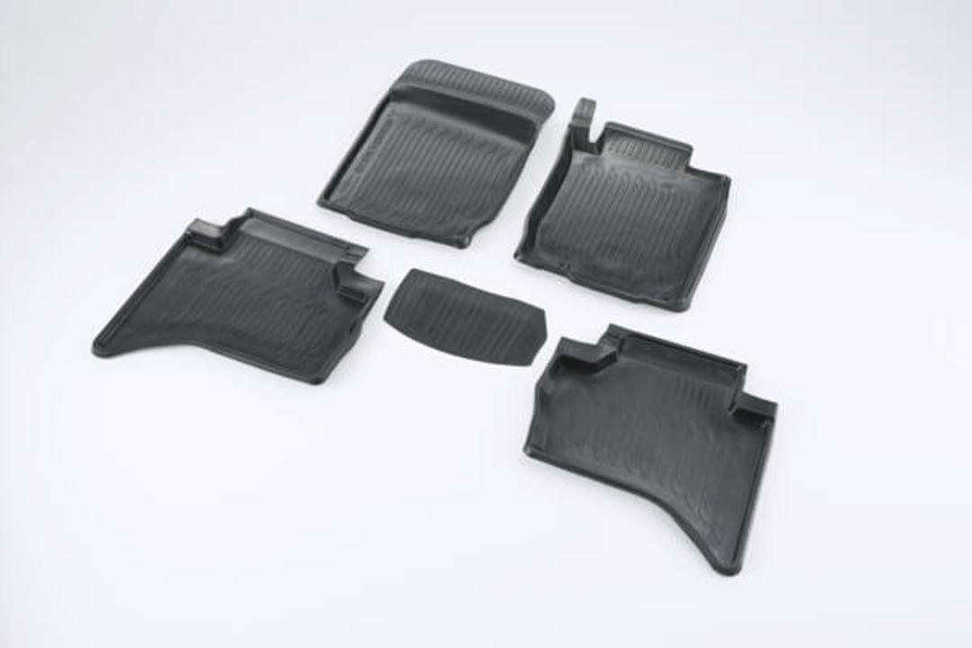 Rubber mat set - front and rear (High Edge)