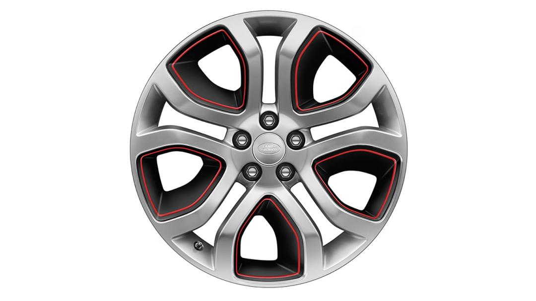 19" Style 5023, Ceramic Polished and Red Pinstripe