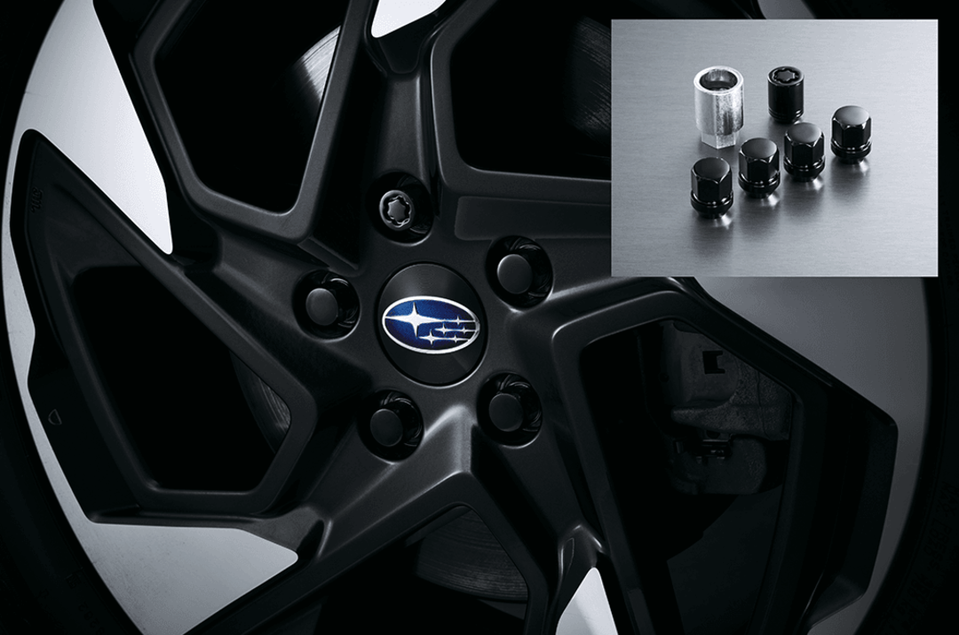 Wheel Lug Nut and Lock Set - Black