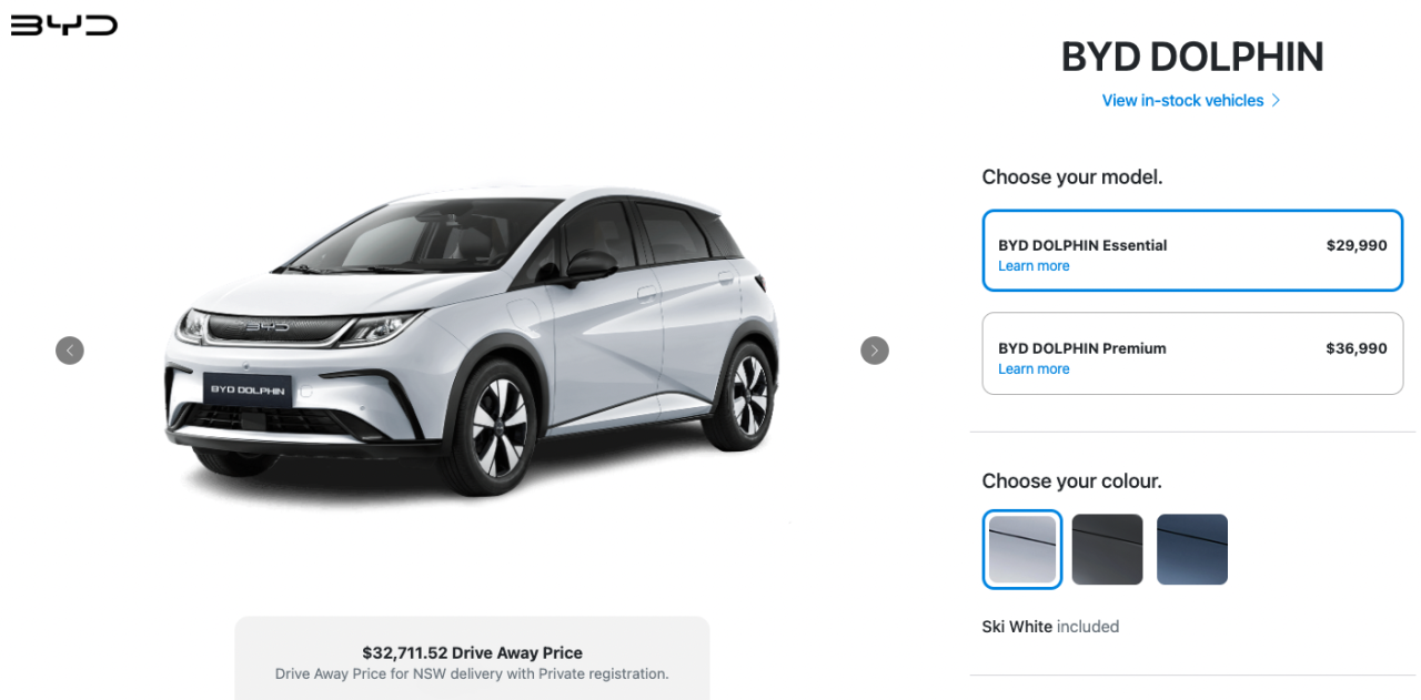 Australia’s Cheapest Electric Cars 2026 BYD Dolphin Essential Price