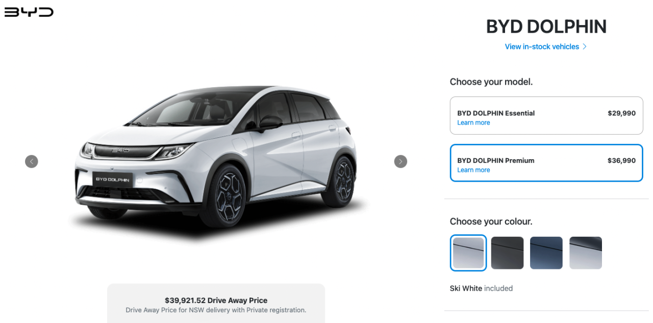 Australia’s Cheapest Electric Cars 2026 BYD Dolphin Premium Price