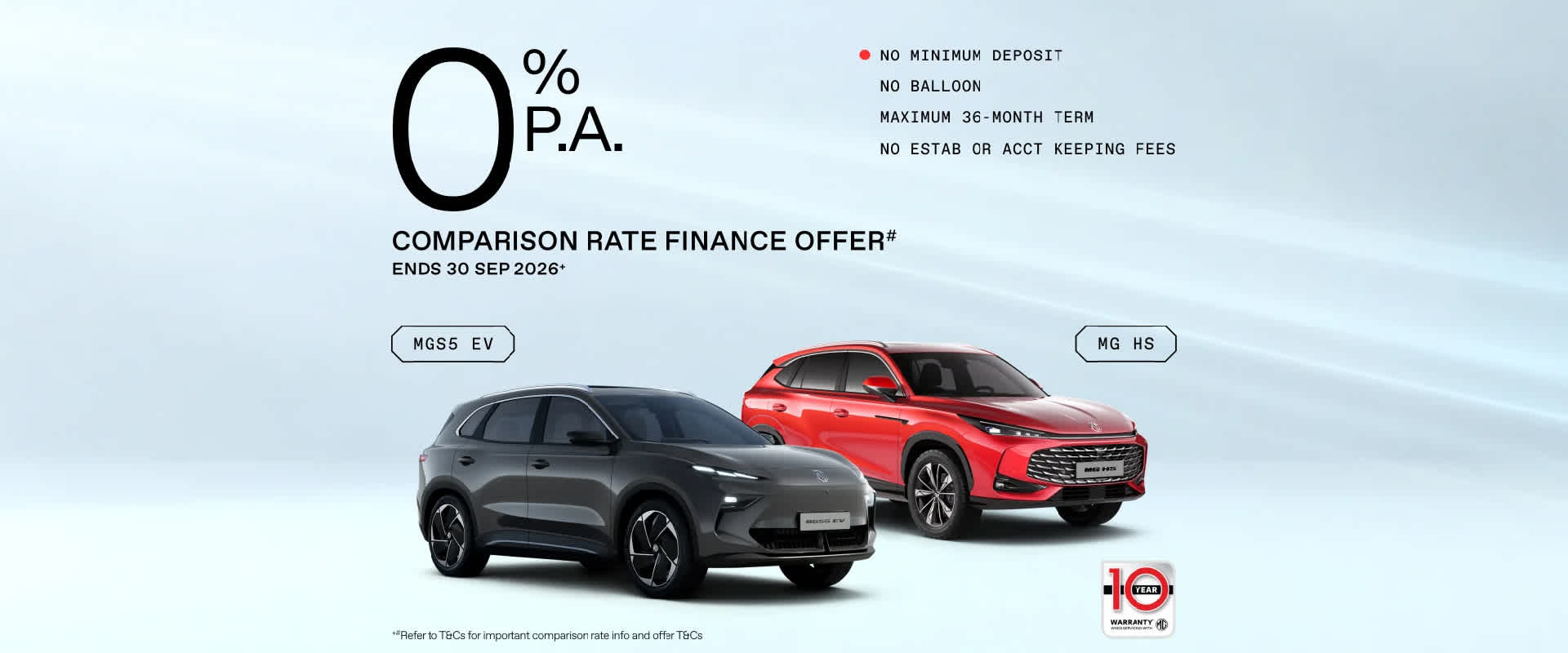 MG Finance Comparison Rate Offer 