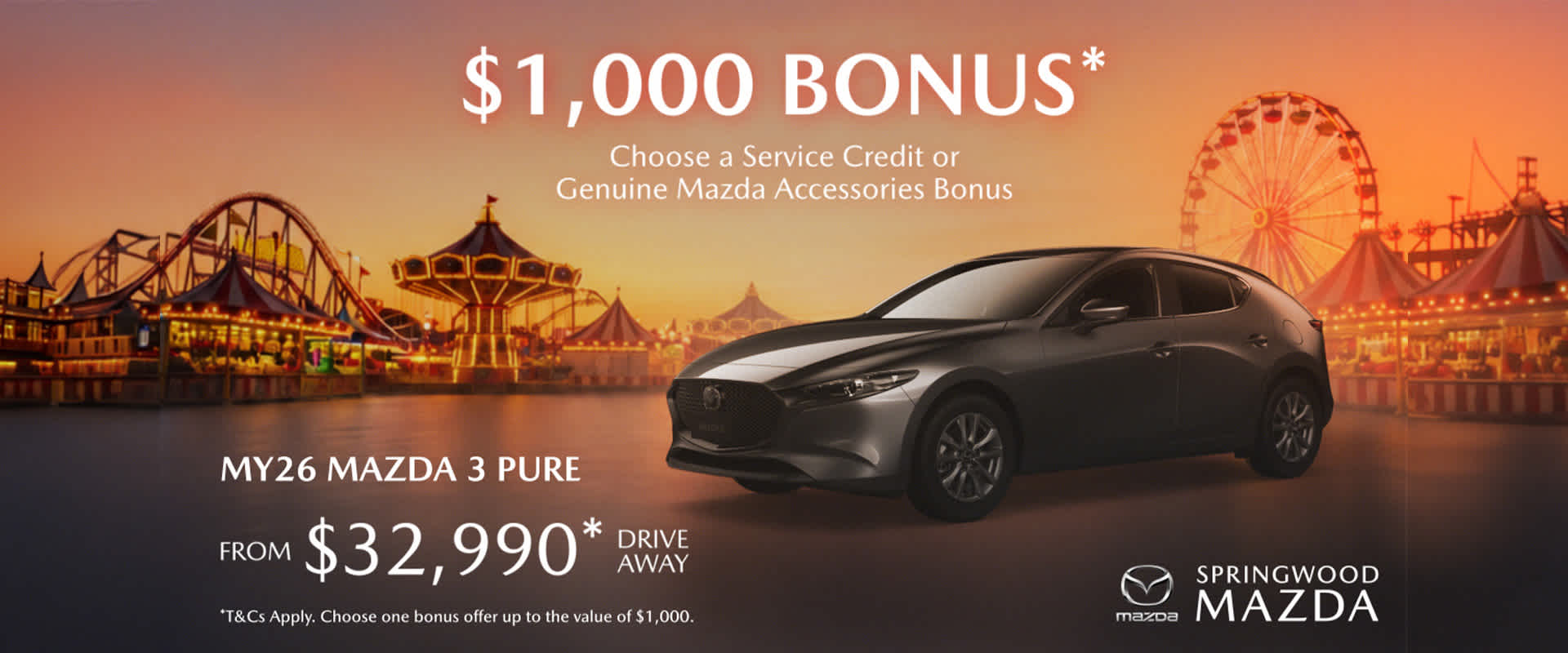 A new car promotion