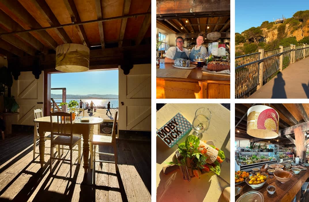 Tathra – The Wharf Local, and the accessible walkway to the lookouts of Tathra headland